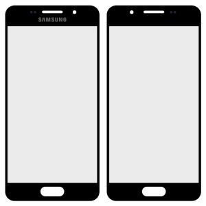 Стекло дисплея для ремонта Samsung A310F Galaxy A3 (2016), A310M, A310N, A310Y черный - 548334