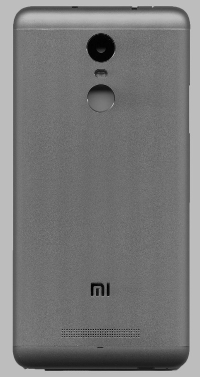 Задняя крышка для Xiaomi Redmi Note 3 Pro серая оригинал - 548630