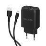 Сетевое зарядное устройство WALKER WH-31 (2USB 2.1A + Lightning cable) black - 919238
