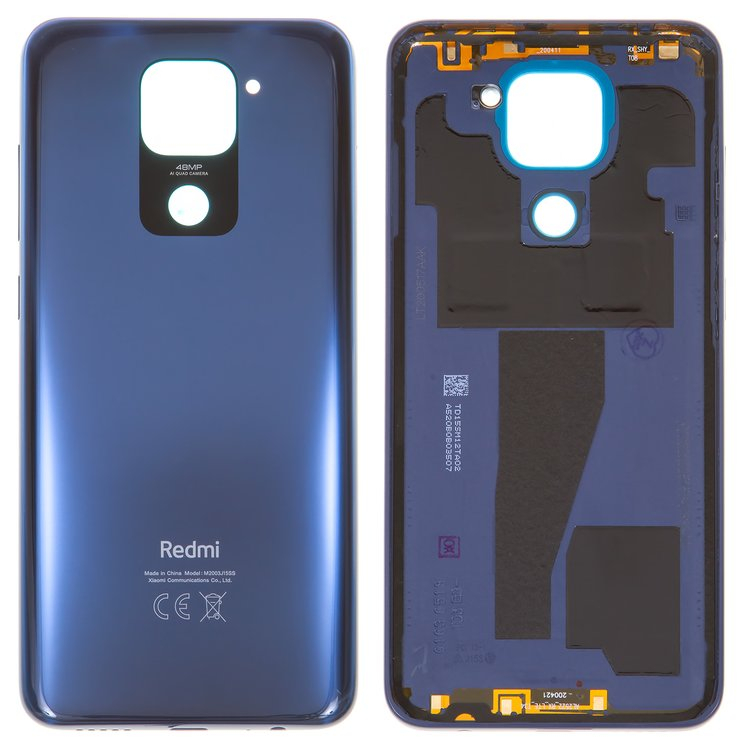 Задняя крышка Xiaomi Redmi Note 9, 10x Синий - 562174