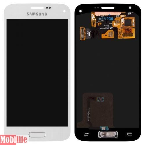 Дисплей Samsung G800F, G800H Galaxy S5 mini с сенсором Белый original - 543000