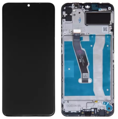 Дисплей для Huawei Y6p, MED-LX9N, MOA-LX9N с сенсером и рамкой черный - 565448