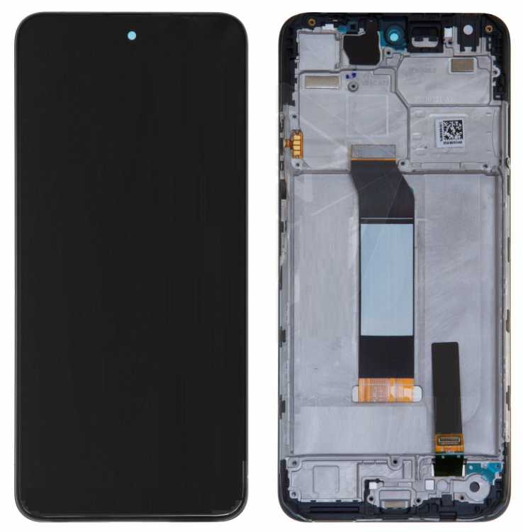Дисплей для Xiaomi Poco M3 Pro, Poco M3 Pro 5G с сенсором и рамкой Черный - 565750