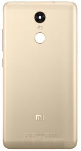 Задняя крышка Xiaomi Redmi Note 3 Pro золотистая - 548631