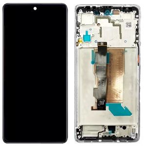 Дисплей Xiaomi Poco F5 с сенсором и рамкой, White, оригинал - 914977 Дисплей Xiaomi Poco F5 с сенсором и рамкой, White, оригинал - 914977