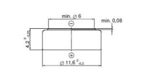Батарейка часовая Renata 386, V386, SR43, SR43W, SR1142W, 260 - 540023