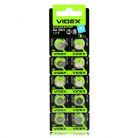 Батарейка Videx AG6 (LR921, G6, LR69, 171, GP71A, 371, LR920W) 10шт Цена упаковки