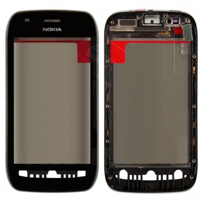 Тачскрин Nokia Lumia 710 с рамкой Черный