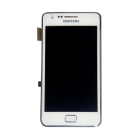 Дисплей Samsung i9105 Galaxy S2 Plus с сенсором и рамкой белый