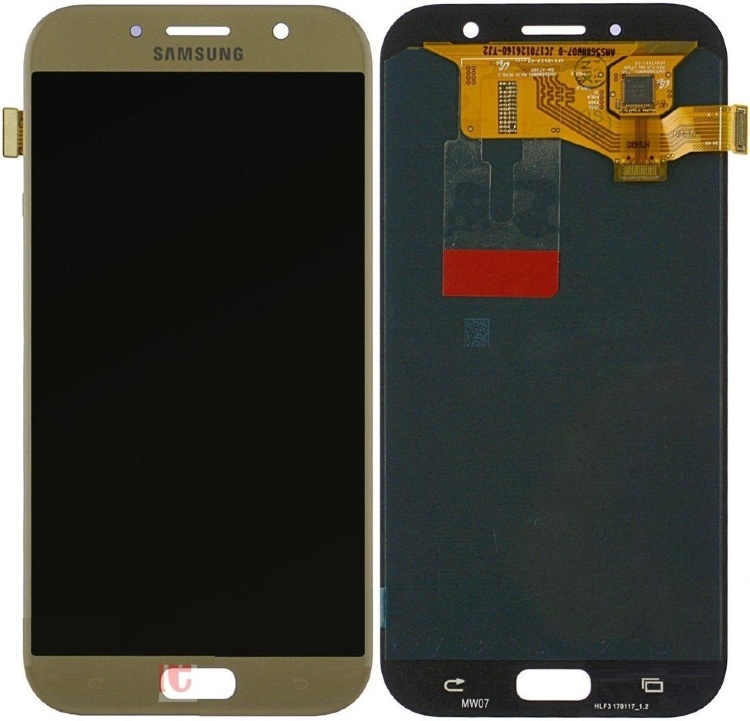 Дисплей для Samsung A720H, A720F Galaxy A7 (2017) с сенсором Золотистый (Оригинал) GH97-19723B - 551118
