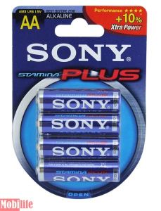 Батарейка Sony AA LR06 Stamina Plus 4 шт. Ціна упаковки. - 201029 Батарейка Sony AA LR06 Stamina Plus 4 шт. Ціна упаковки. - 201029