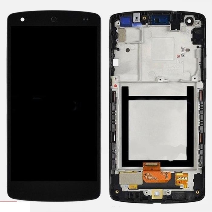 Дисплей для LG D820, D821 Nexus 5 Google с сенсором и рамкой черный (Оригинал) - 541906