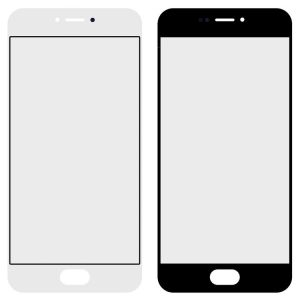 Скло дисплея для ремонту Meizu Pro 6 (M570) біле - 553219
