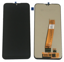 Дисплей для Samsung A015 Galaxy A01, M015 Galaxy M01 (2020) с сенсором Черный Оригинал (узкий шлейф) GH81-18209A