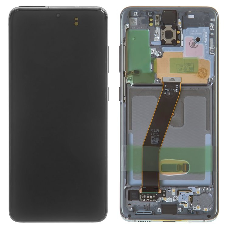 Дисплей для Samsung G980 Galaxy S20, G981 S20 5G с сенсором и рамкой Серый Оригинал GH82-22123A - 562277