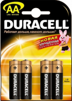 Батарейка Duracell AA LR06 MN1500 bat Alkaline 4шт Цена упаковки.