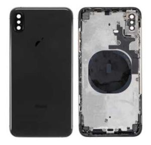 Корпус Apple iPhone XS Max с держателем SIM карты, с боковыми кнопками, черный - 559197