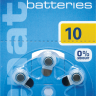Батарейка для слухових апаратів Renata zinc-air 10 (ZA10, S10, P10, DA10, 10DS, PR70, HA10, 10AU, PR536) 105mAh Ціна за 1 елемент. - 201428