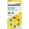 Батарейка для слухових апаратів Renata zinc-air 10 (ZA10, S10, P10, DA10, 10DS, PR70, HA10, 10AU, PR536) 105mAh Ціна за 1 елемент. - 201428