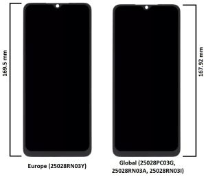 Дисплей Xiaomi Redmi A5 4G, с сенсором и рамкой, black (167.92mm) - 926386