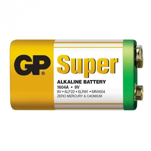 Батарейка GP 6F22 Крона 9V super 1604A-S1 - 533087