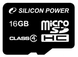 Silicon Power 16 GB microSDHC class 4