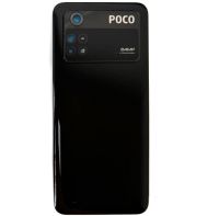 Задняя крышка Xiaomi POCO M4 Pro 4G, с стеклом камеры, black
