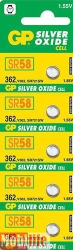 GP Batteries 162, AG11, 362, 361, LR721, 362A, L721 10шт Цена 1шт - 500826