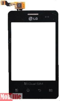 Тачскрін LG E435 Optimus L3 2 Dual Чорний OR