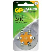 Батарейка для слуховых апаратов GP zinc-air 10 (ZA10, P10, S10, 10HPX, DA10, 10DS, PR70, PR23010H, HA10, 10AU, PR536, AC230, A10) Цена 1шт.