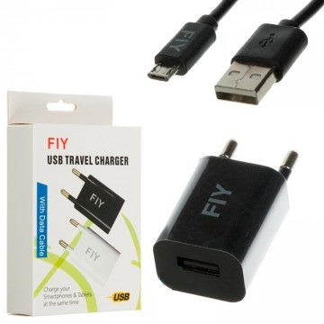 Зарядное устройство Fly USB 1,5A с кабелем - 555018