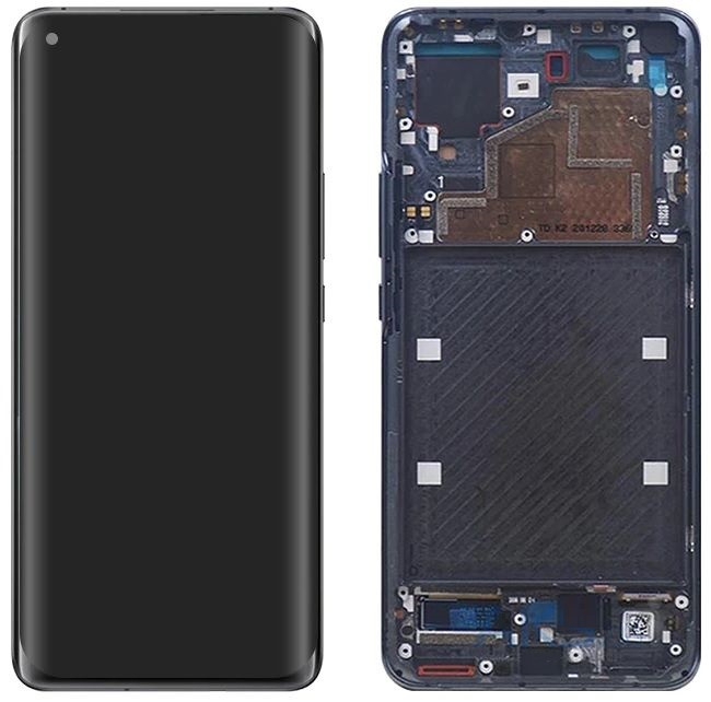 Дисплей для Xiaomi Mi11 Ultra с сенсором и рамкой Черный Оригинал - 565755