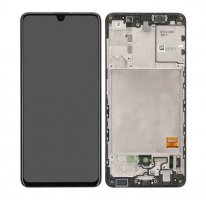 Дисплей для Samsung A415F Galaxy A41 (2020) с сенсором и рамкой черный Оригинал GH82-22860A