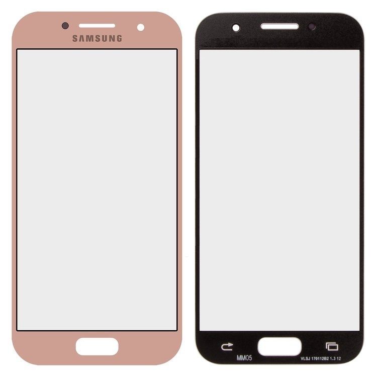 Скло дисплея для ремонту Samsung A320F, A320Y Galaxy A3 2017 рожевий - 551123