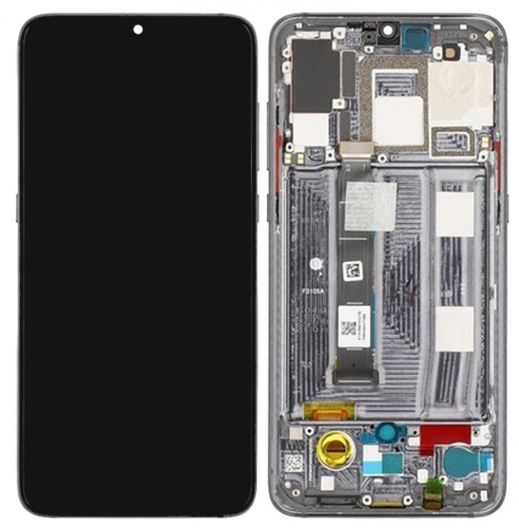 Дисплей для Xiaomi Mi9 с сенсором и рамкой Серый Оригинал - 561484