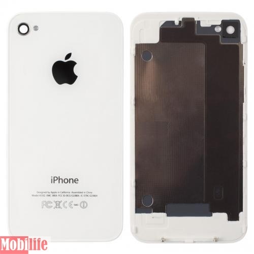 Задняя панель корпуса для Apple iPhone 4, белый с компонентами - 535981