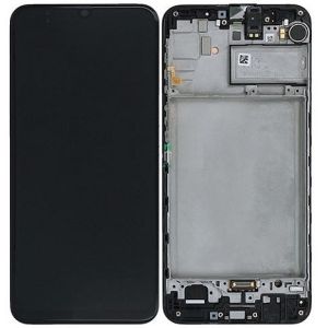 Дисплей для Samsung M225, Galaxy M22 (2021) с сенсором и рамкой черный Оригинал GH82-26153A - 565858