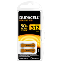 Батарейка для слуховых апаратов Duracell zinc-air 312 (ZA312, P312, s312, 312HPX, DA312, 312DS, PR312H, HA312, 312AU, A312) Цена 1шт.