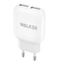Сетевое зарядное устройство WALKER WH-33 (2USB 2.4A) white
