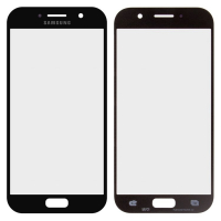 Стекло дисплея для ремонта Samsung A520 Galaxy A5 (2017) черный