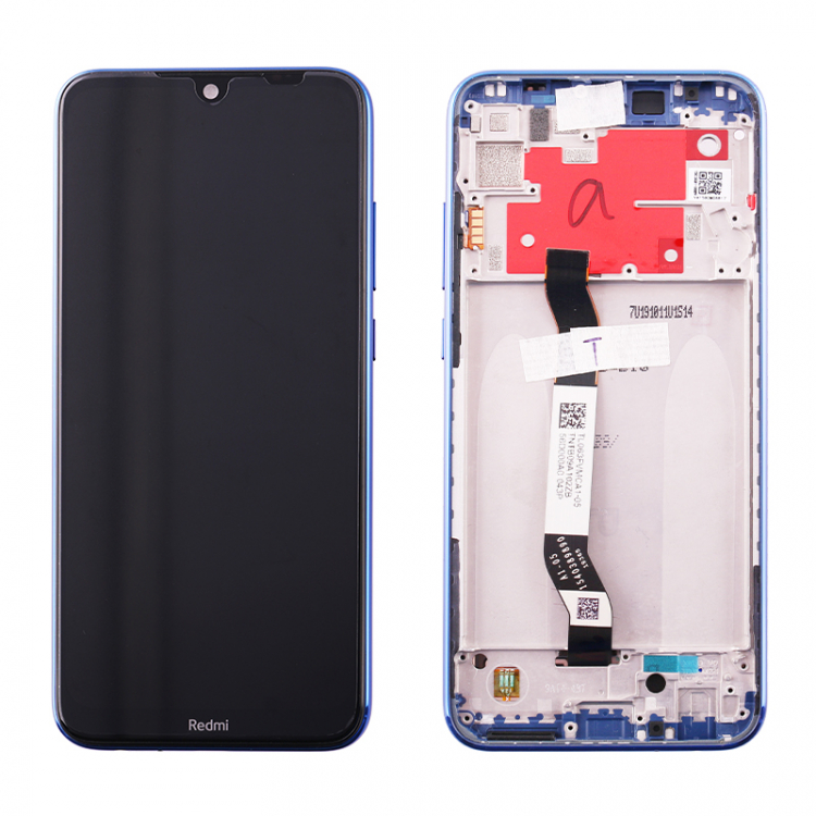 Дисплей для Xiaomi Redmi Note 8t с сенсором и рамкой, Starscape Blue, оригинал - 561486