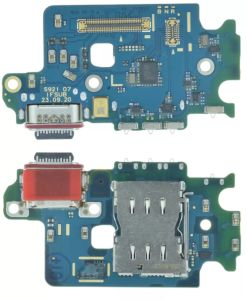 Шлейф для Samsung S921 Galaxy S24, плата зарядки с микрофоном - 924522
