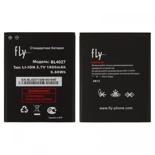 Аккумулятор для Fly BL4027 IQ4410 (Li-ion 3.7V 1800mAh), Оригинал - 535280