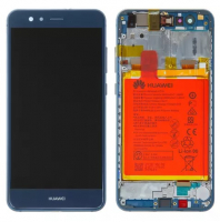 Дисплей для Huawei P10 Lite, WAS-L21, WAS-LX1, WAS-LX1A с сенсором и рамкой Синий Оригинал