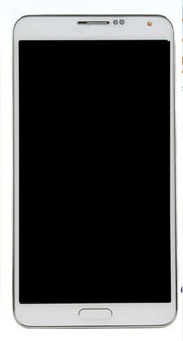 Дисплей Samsung N900 Note 3, N9000 Note 3 с сенсором и рамкой белый - 549526