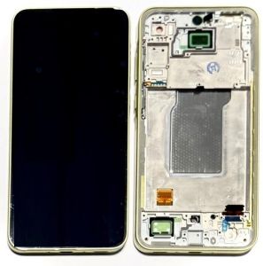 Дисплей Samsung SM-A356 Galaxy A35 5G (2024) с сенсором  и рамкой, Yellow, оригинал - 924726