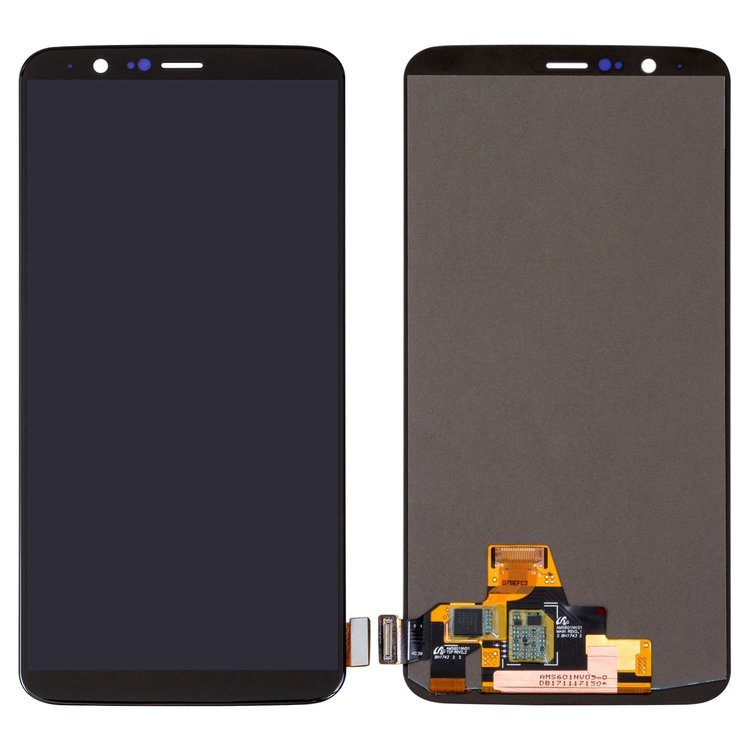Дисплей для OnePlus 5T A5010 с сенсором Черный (Oled) - 563375