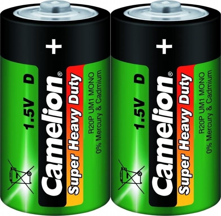 Батарейка Camelion D, R20 2 в пленке Green Цена упаковки. - 525611