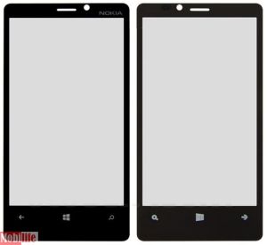 Скло дисплея для ремонту Nokia Lumia 920, RM-820, RM-821 чорний - 536883