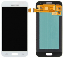 Дисплей Samsung J200F Galaxy J2, J200G, J200H, J200Y з сенсором білий (TFT)